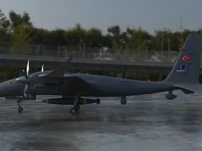 AKINCI Tiha - BAYRAKTAR UAV 3D model