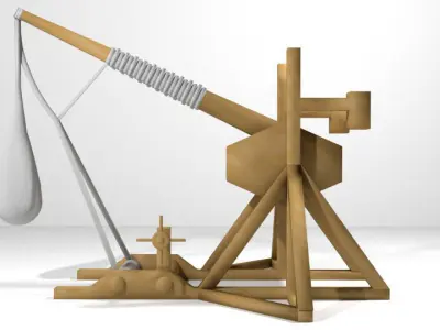 Medieval War Machine - Trebuchet 3D model