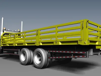 Truck Dropside Kenworth 3D model