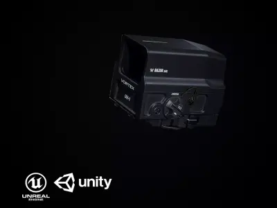 Razor UH-1 Holo PBR Low-poly 3D model