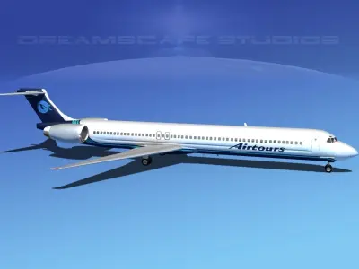 McDonnell Douglas MD80 Air Tours 3D model