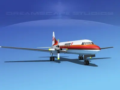 Convair CV-580 Frontier 2 3D model