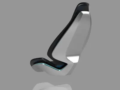 car seat concept 3D model