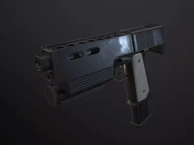 Alyxgun gun Low-poly 3D model