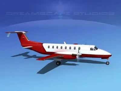 Beechcraft 1900C V17 3D model