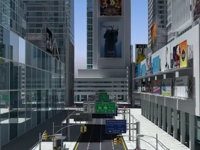 High Def City Street 2 3D model