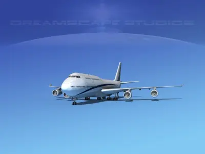 Boeing 747-8I Corporate 2 3D model