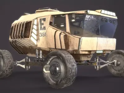 E360 heavy duty truck Low-poly 3D model