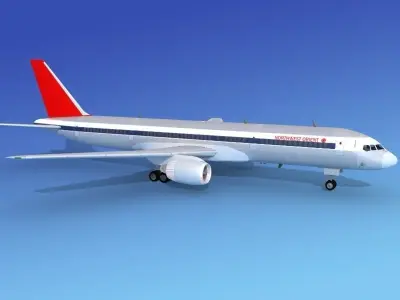 Boeing 757-200 Northwest Orient 3D model
