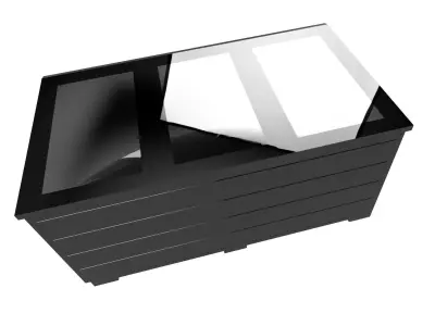 Planter greenhouse to grow vegetables Low-poly 3D model