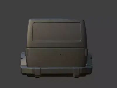Black jeep body 3D model
