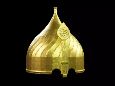 Ottoman Turban Helmet Low-poly 3D model