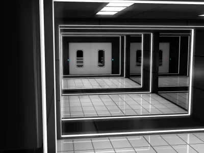 Sci Fi Corridor 3D model 179
