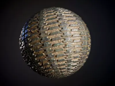 Tank Tred Military Dirty Seamless PBR Texture Texture