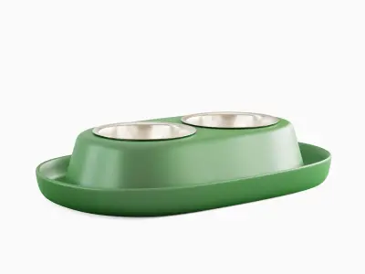 Plastic Pet Bowl 02 3D model
