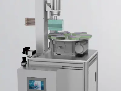 N95 mask sealing machine Low-poly 3D model