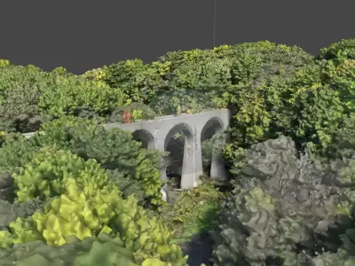 Koshikawa bridge in Hokkaido Free 3D model