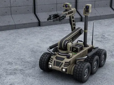 Bomb Disposal Robot 3D model