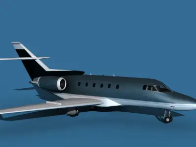 Hawker Siddley 800SR V13 3D model