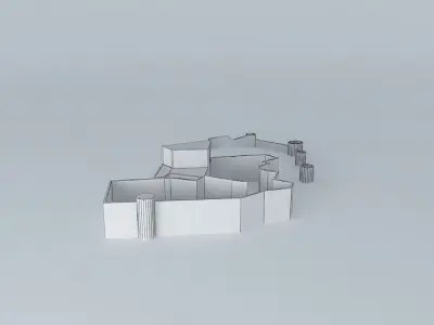 Castle Montánchez Free 3D model