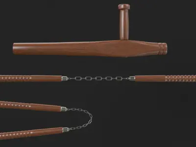 Collection of Ninja Weapons 3D model