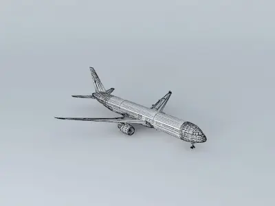 Template Boeing 767400ER PROPER TEMPLATE Free 3D model