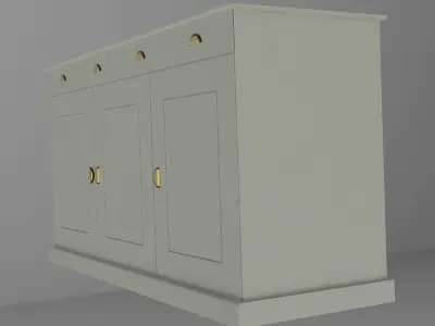 Dresser for the dishes Free 3D model