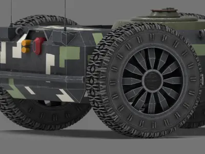 Ratel S Unmanned Ground Vehicle  Ultra Realistic 3D Model 3D model