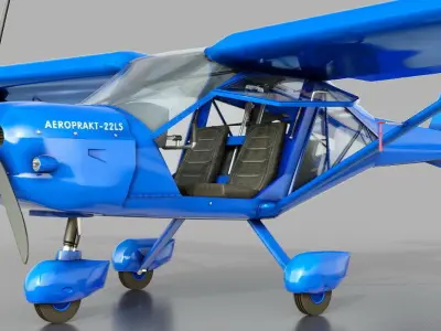 A22LS Aeroprakt Low-poly 3D model