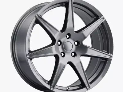 Voxx GT5 Wheel Gunmetal Mustang 3D model