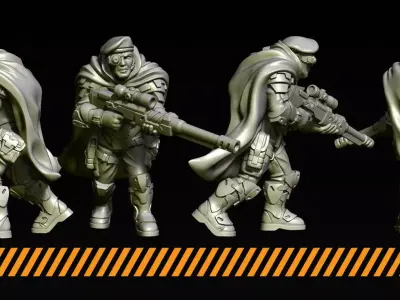 Green Berets 3D print model