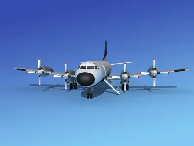 Lockheed L-188 Electra HP Corporate 2 3D model