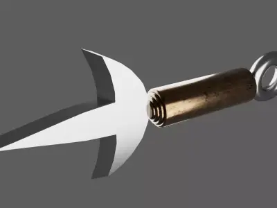 MINATO KUNAI FROM NARUTO Low-poly 3D model