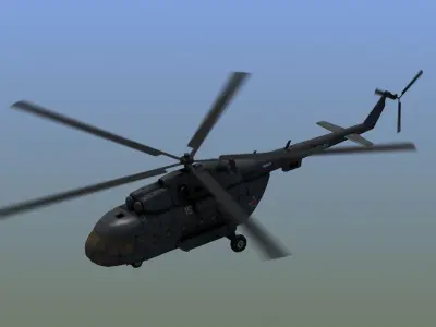 Mi17 Hip Helicopter 3D model