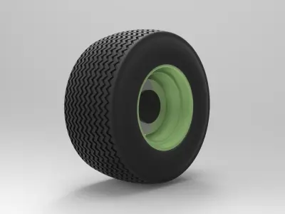 Car wheel 3D model