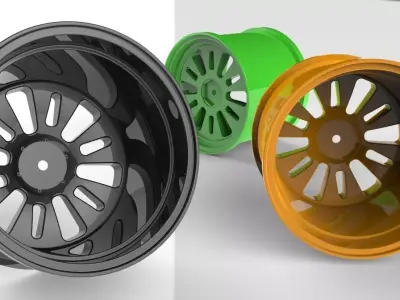 Model Car Rims Free 3D model
