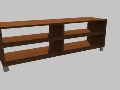 Basic TV Stand Free 3D model