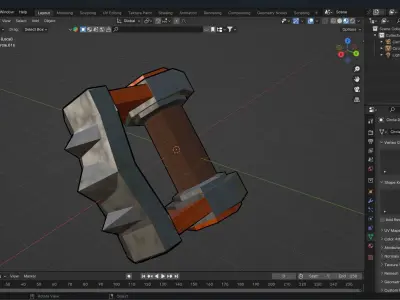 Toon knuckle Free 3D model