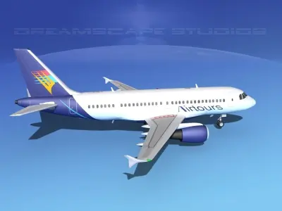 Airbus A319 Air Tours 3D model