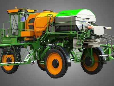 Sprayer - Spreader and Pneumatic Seeder 3 in 1 Machine 3D model