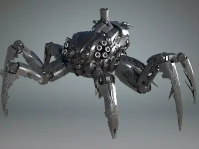 Hexapod Spider Bot 3D model