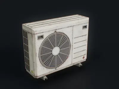 Air Conditioning Unit Low-poly 3D model