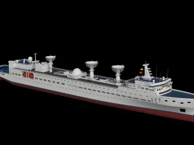 China space survey ship Yuanwang 7 Survey ship  3D model