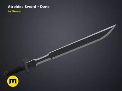 Atreides Sword 1 - Dune 3D print model purchase