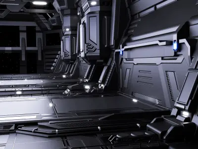 Sci-fi Scene for renders - The Last Star 3D model