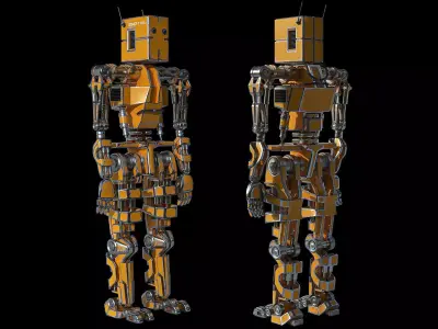 Robot orange 3D model