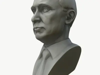 3D Vladimir Putin Bust Ready To Print 3D print model
