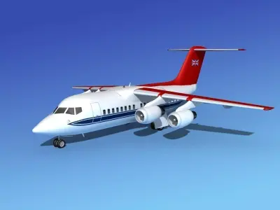 BAe 146-100 RAF Royal Transport 3D model