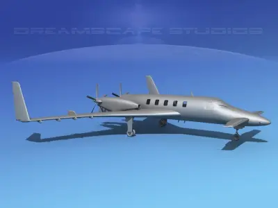 Beechcraft Starship 2000 BM 3D model