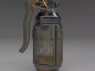 Detailed Stun Grenade - Low poly with 4K textures Free 3D model